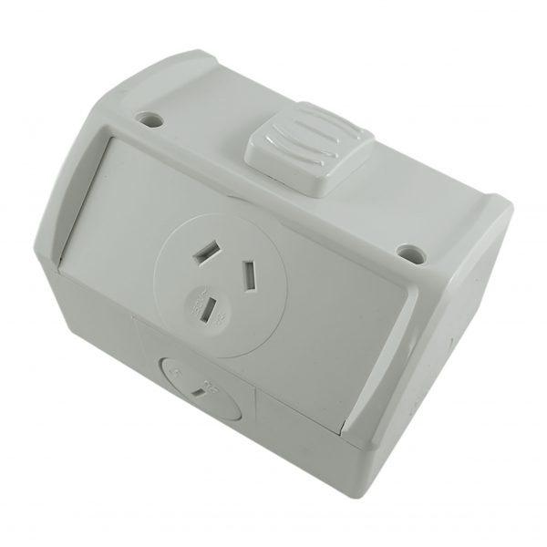 Single Weatherproof GPO 10A 250V AC IP53