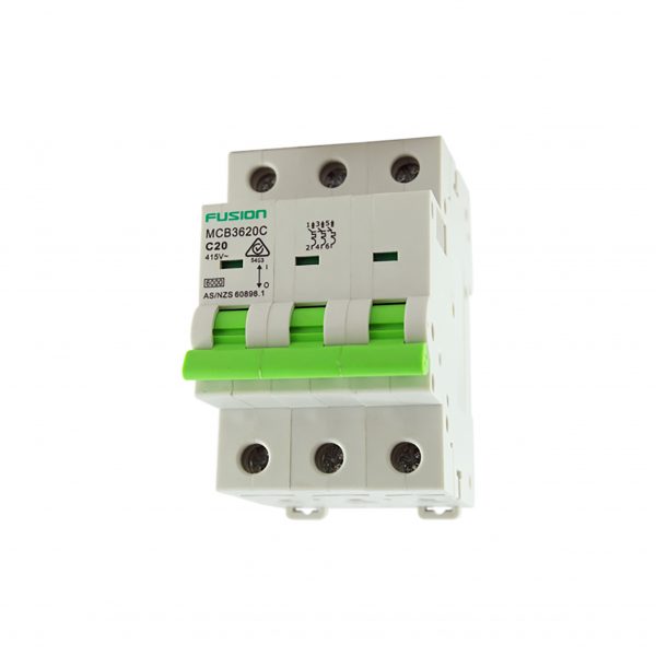 50A 3 Pole Circuit Breaker 6kA C Curve mcb3650c