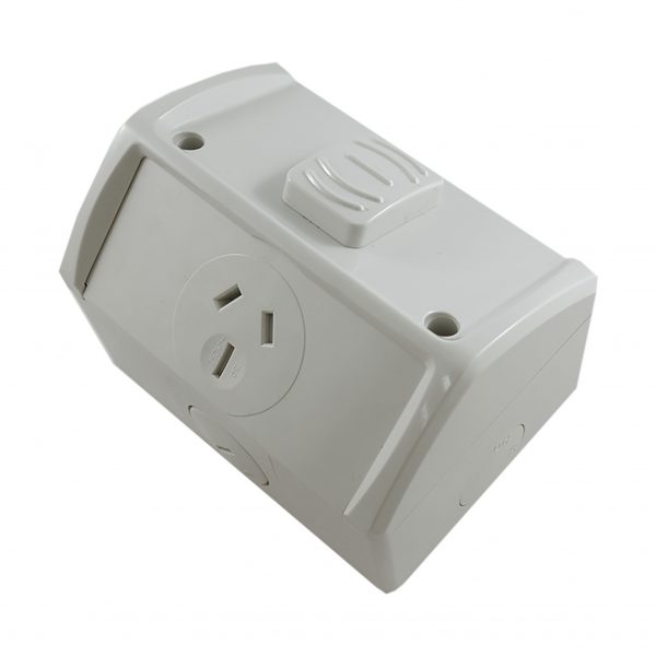 Single Weatherproof GPO 15A 250V AC IP53