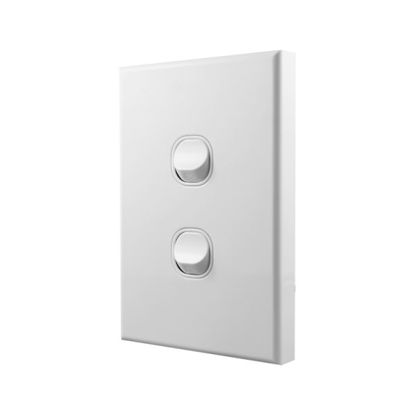 Light Switch 2 Gang - VERTICAL - Image 2