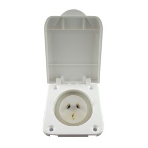 caravan inlet male 3 pin 250v ac 15a