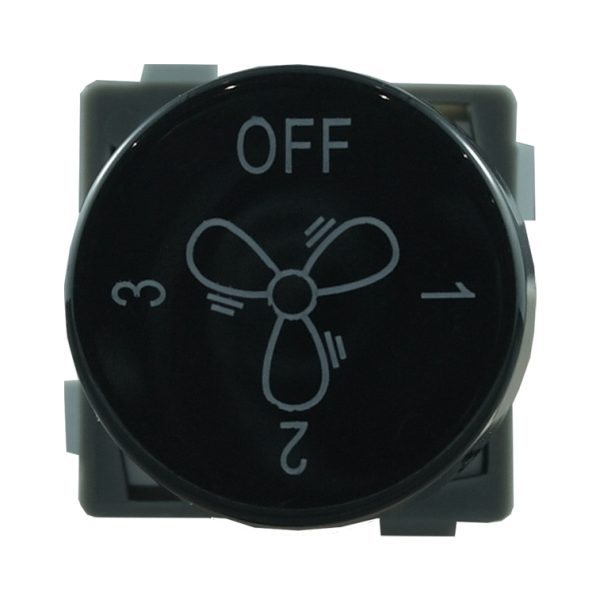 3 Position Rotary Mechanism FAN BLACK 75VA 250V AC