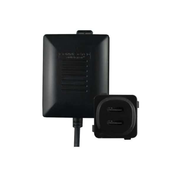 Dual USB-C Charger Mechanism TURBO CHARGE BLACK